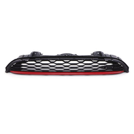 Griglia Anteriore Stile JCW Barra Rossa Nero Lucido Mini Cooper F55/F56/F57 14-21 - foto 2