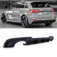 Diffusore Posteriore Stile RS3 Nero Lucido Audi A3 8V S-Line 17-20