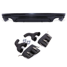 Diffusore Posteriore Stile SQ5 Nero Lucido Audi Q5 FY S-Line 17-20 - foto 3