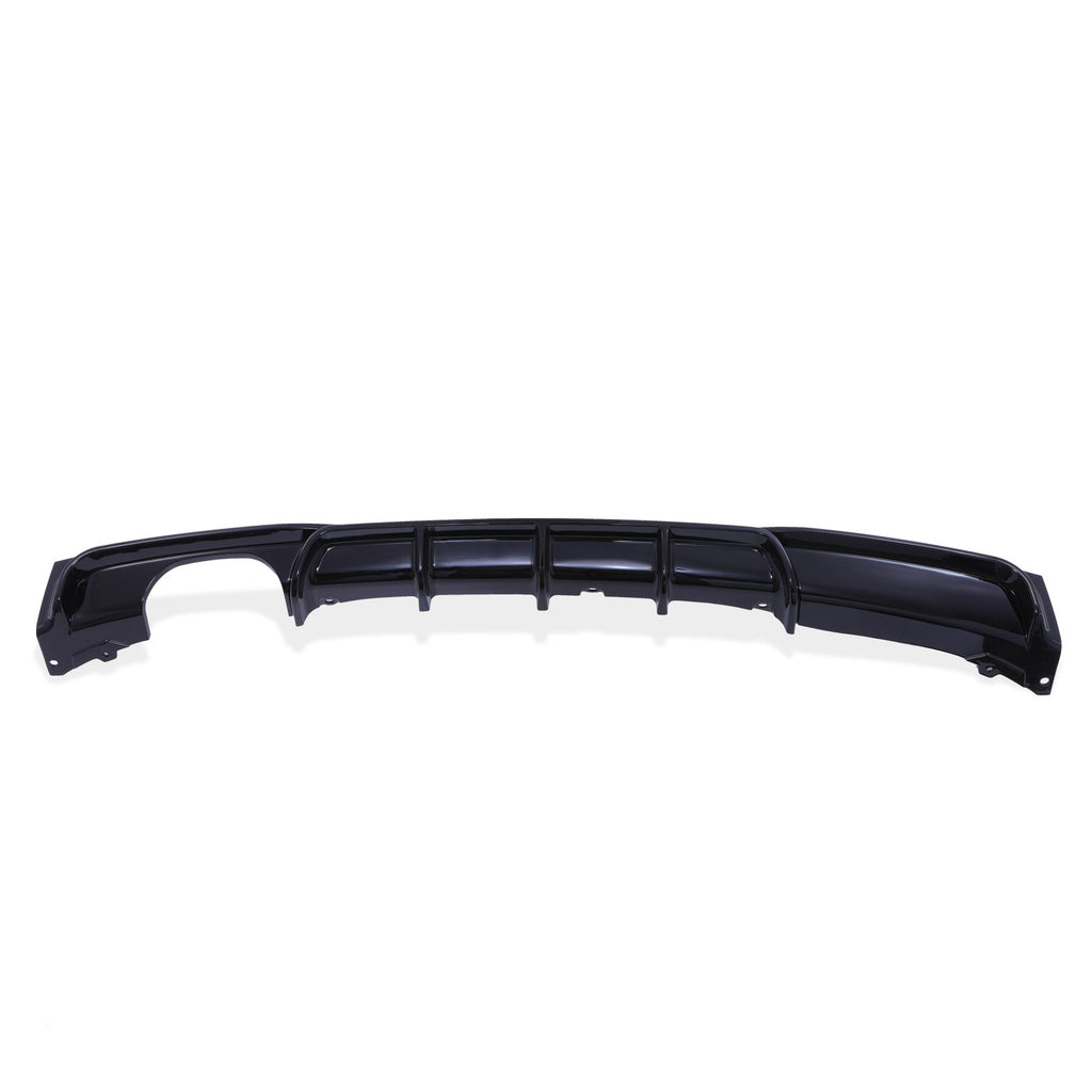 Diffusore Posteriore a Doppia Uscita Nero Lucido BMW Serie 3 F30 13-18 - foto 2