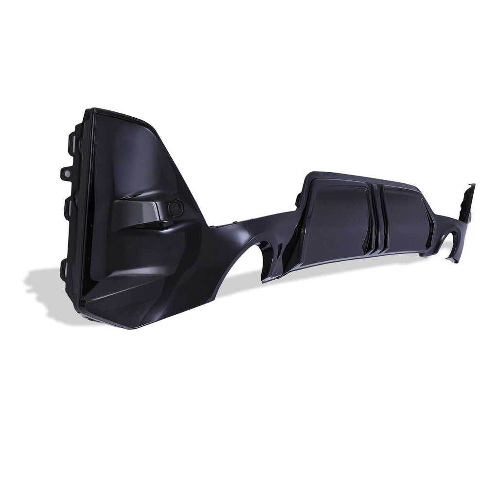Diffusore Posteriore a Doppia Uscita Nero Lucido BMW Serie 3 G20 LCI 2022+ - foto 3