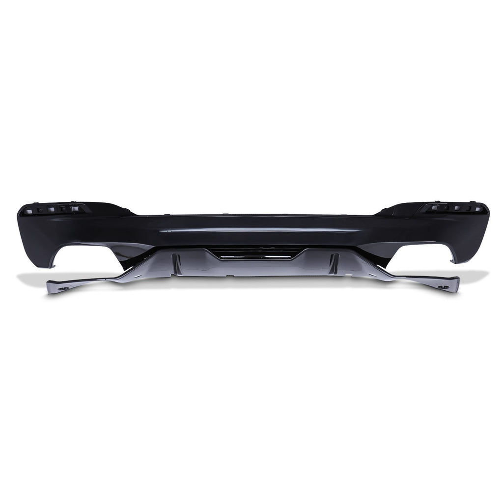 Diffusore Posteriore Doppio Scarico Nero Lucido BMW Serie 5 G30 17-20 - foto 2
