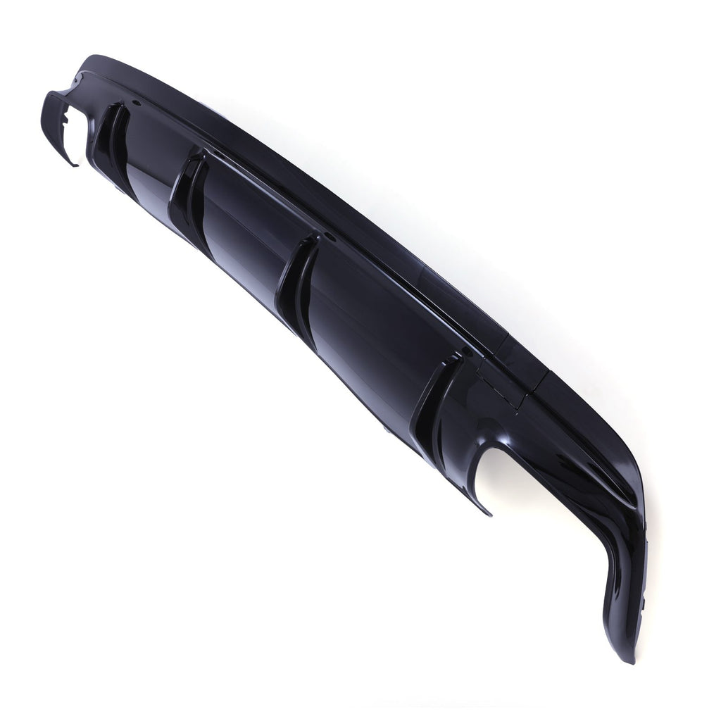 Diffusore Posteriore a Doppia Uscita Nero Lucido Mercedes CLA AMG-Line W117 13-18