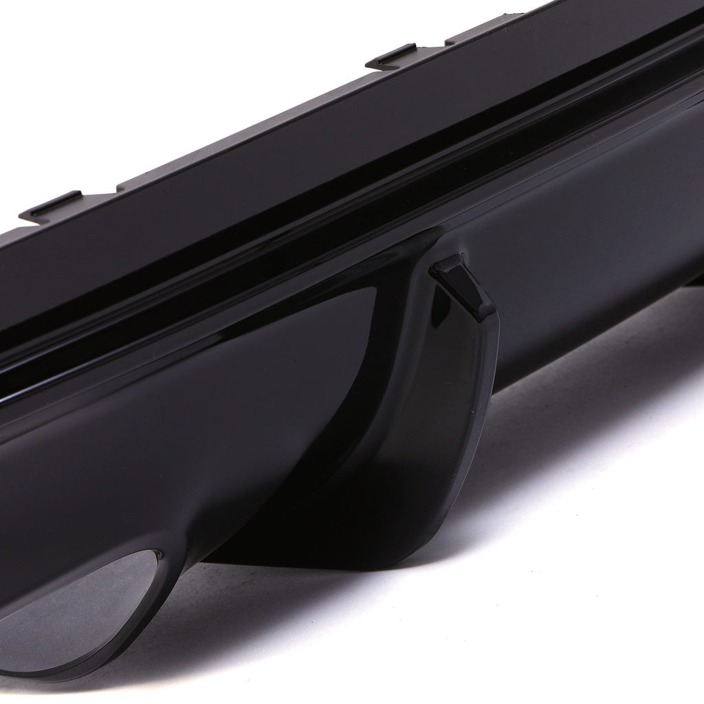 Diffusore Posteriore a Doppia Uscita Nero Lucido Mercedes CLA AMG-Line W117 13-18 - foto 7