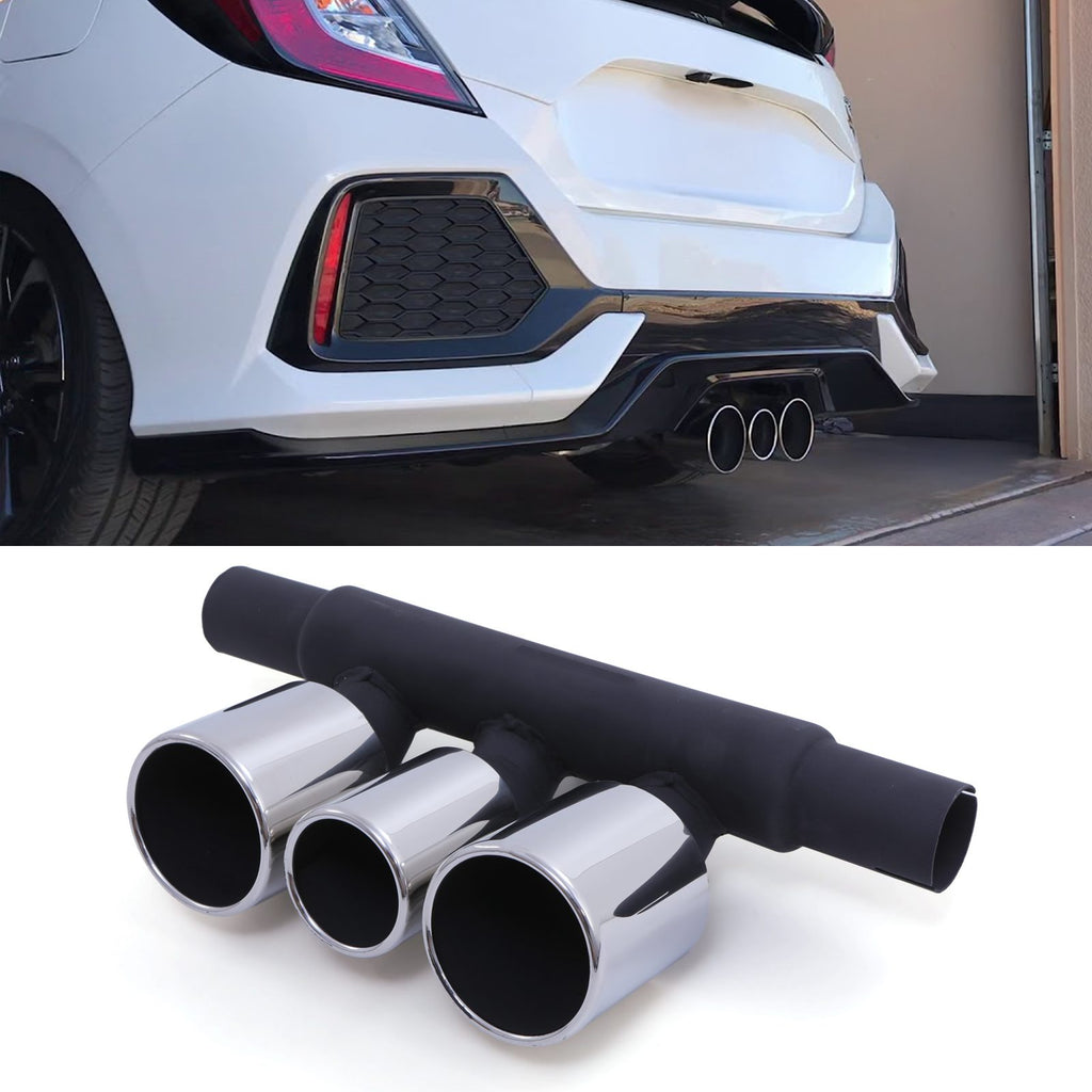 Conversione Scarico Stile Type R Cromata Honda Civic MK10 FK6 16-22
