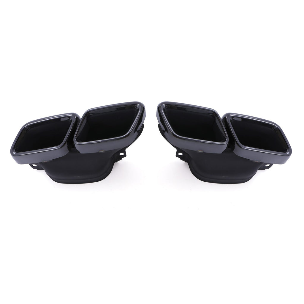 Terminali di Scarico Quad Stile C63 Nero Lucido Mercedes Classe C W205 17-23 - foto 5