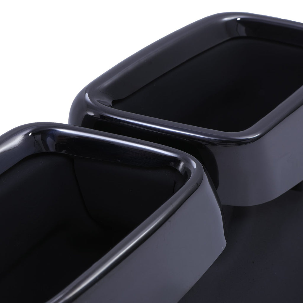 Terminali di Scarico Quad Stile C63 Nero Lucido Mercedes Classe C W205 17-23 - foto 8