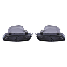 Terminali di Scarico Quad Stile AMG Nero Lucido Mercedes Classe A W176 12-18 - foto 5