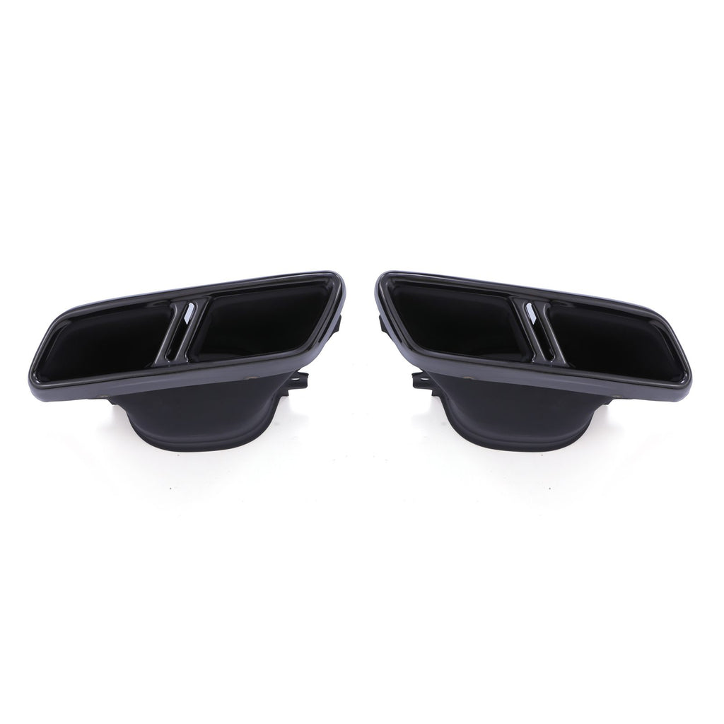 Terminali di Scarico Quad Nero Lucido Mercedes Classe E E63 AMG W213 17-23 - foto 4
