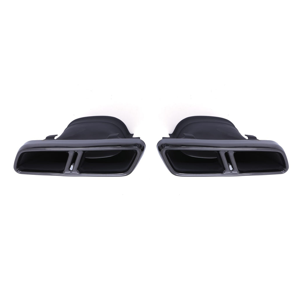 Terminali di Scarico Quad Nero Lucido Mercedes Classe E E63 AMG W213 17-23 - foto 5