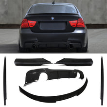 Body Kit Aerodinamico Stile M4 Doppio Scarico Nero Lucido BMW 3 Series E90 Pre LCI 05-08