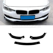 Carica l'immagine nel visualizzatore di Gallery, Lip anteriore nero lucido BMW Serie 3 F30 F31 pre-LCI 2011-2015