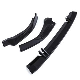 Splitter Anteriore Nero Lucido Audi A6 C8 19-24 - foto 2