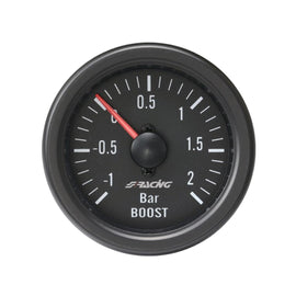 Manometro pressione turbo Black line