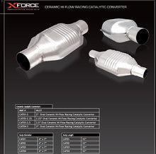 Carica l'immagine nel visualizzatore di Gallery, Catalizzatore sportivo ad alto flusso XFORCE 2.5 100 celle ceramico ov