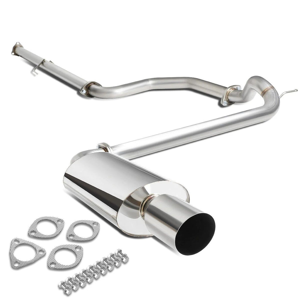 Scarico Cat-Back SK-Import Honda CRX ED Civic 57 mm Terminale Lucido