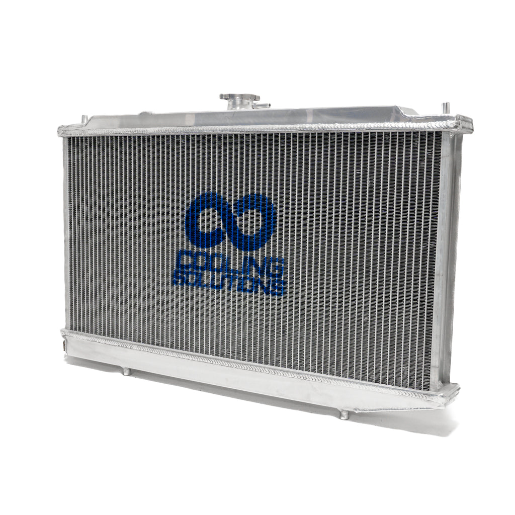 Vista laterale del radiatore maggiorato Cooling Solutions Honda Civic CRX motori serie D