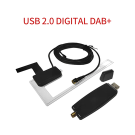 Sintonizzatore/box DAB+ per auto per Android Ricevitore per trasmissione audio digitale USB DVD per auto con antenna Funziona per Android in Europa