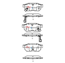 Carica l'immagine nel visualizzatore di Gallery, Pastiglie freni Honda Fit Hybrid 2010 On R - Honda City 2008-2014 / Honda Civic (5th Gen) EG5 1991-1996 / Honda Civic (5th Gen) EG6 1991-1996 / Honda Civic (5th Gen) EG9 1991-1996 (+11 modelli)