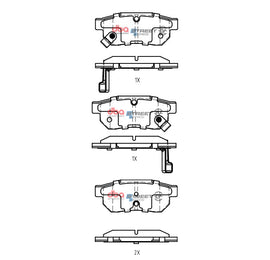 Pastiglie freni Honda Fit Hybrid 2010 On R - Honda City 2008-2014 / Honda Civic (5th Gen) EG5 1991-1996 / Honda Civic (5th Gen) EG6 1991-1996 / Honda Civic (5th Gen) EG9 1991-1996 (+11 modelli)