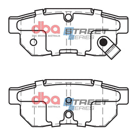 Pastiglie freni Street Series ceramico - asse posteriore - Honda City 2008-2014 / Honda Civic (5th Gen) EG5 1991-1996 / Honda Civic (5th Gen) EG6 1991-1996 / Honda Civic (5th Gen) EG9 1991-1996 (+11 modelli)