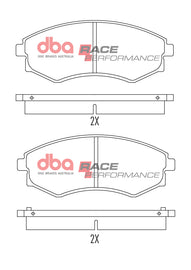 Pastiglie freni Race Performance - Daewoo Korando 2000-2002 / Daewoo Musso 2000-2003 / Hyundai Coupé 1996-2002 / Hyundai Elantra 2000-2001 / Hyundai Lantra 1991-2001 (+3 modelli)