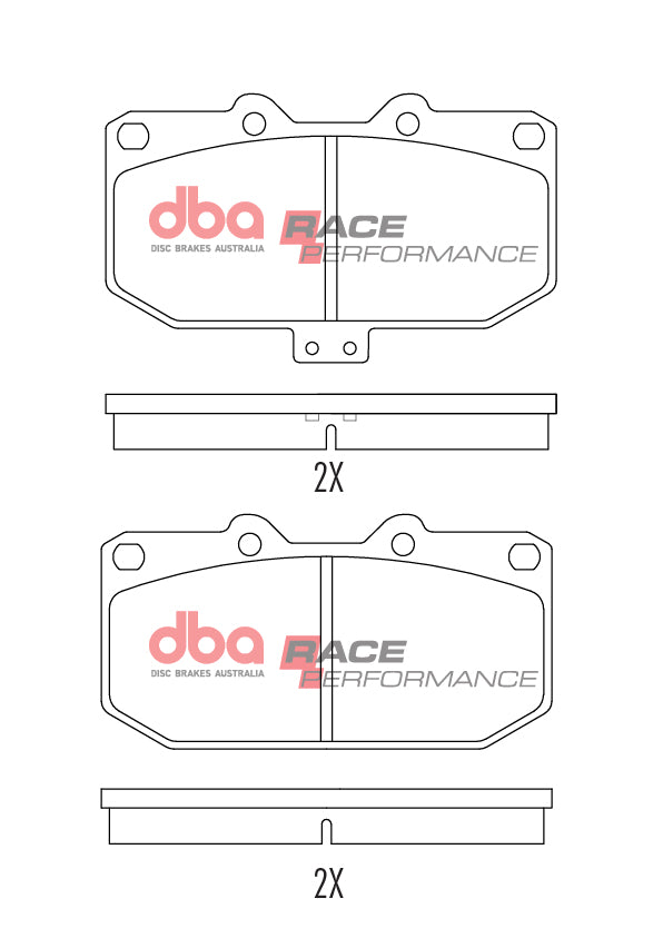 Pastiglie freni Race Performance - Mitsubishi 3000 GTO 1990-2000 / Nissan 200 SX S14 1994 / Nissan 200 SX S15 1994-2004 / Nissan 200SX (S14) 1993-1999 / Nissan 300 ZX Z32 1989-1997 (+15 modelli)