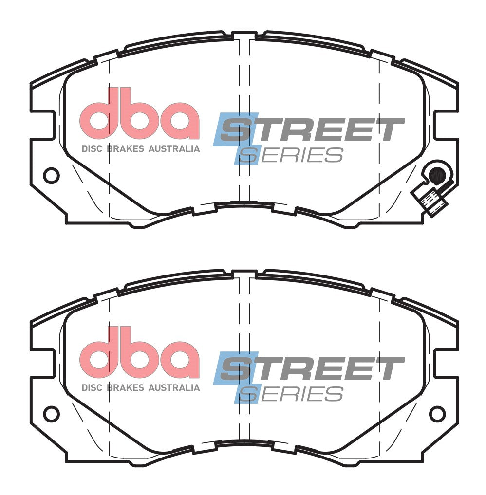 Pastiglie freni Street Series ceramico - asse anteriore - Subaru Impreza 1993-2000 / Subaru Legacy BC3 1990-1992 / Subaru Legacy BC5 1992-1994 / Subaru Legacy BC7 1990-1994 / Subaru Legacy BD5 1994-1996 (+6 modelli)
