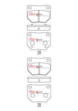Carica l'immagine nel visualizzatore di Gallery, Pastiglie freni Race Performance - Nissan 300 ZX Z32 1989-1997 / Nissan 300ZX GZ32 1989-1998 / Nissan 300ZX Z32 1990-1994 / Nissan Skyline (R32) 1989-1995 (+9 modelli)