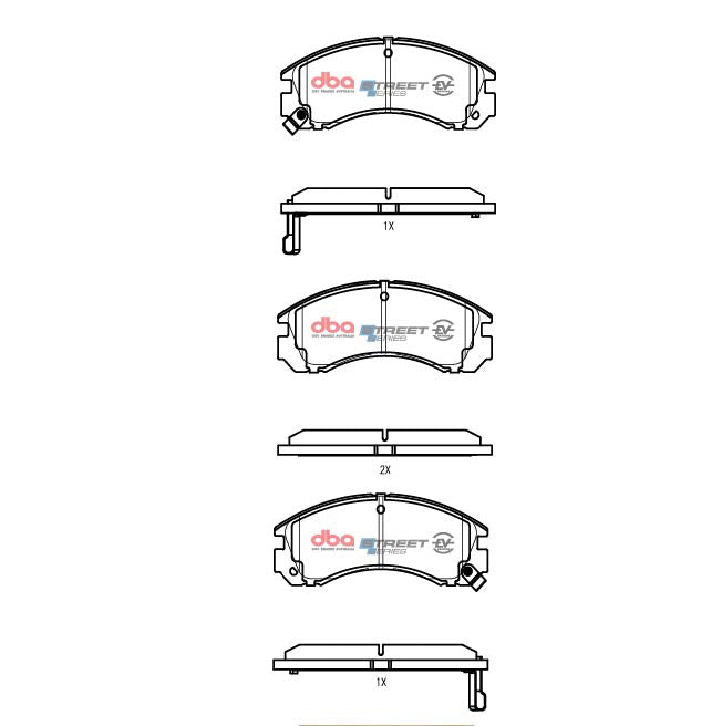 Pastiglie freni Mitsubishi Outlander ZJ & ZK Phev Hybrid 2014 2019 F - Citroen C-Crosser 2007-2012 / Citroen C-Crosser Enterprise 2009-2012 / Mitsubishi Challenger 1996-2000 / Mitsubishi Chariot 1995-1997 (+27 modelli)