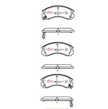 Carica l'immagine nel visualizzatore di Gallery, Pastiglie freni Mitsubishi Outlander ZJ &amp; ZK Phev Hybrid 2014 2019 F - Citroen C-Crosser 2007-2012 / Citroen C-Crosser Enterprise 2009-2012 / Mitsubishi Challenger 1996-2000 / Mitsubishi Chariot 1995-1997 (+27 modelli)