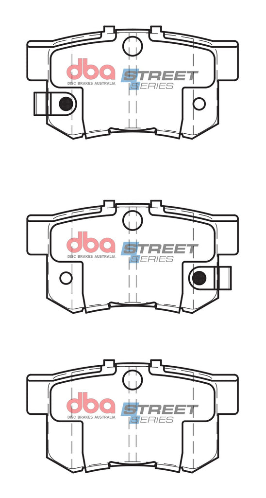 Pastiglie freni Street Series ceramico - asse posteriore - Honda Accord 2003-2008 / Honda CR-V Mk2 2002-2005 / Honda Civic (6th Gen) MB3 2000-2001 / Honda Civic (6th Gen) MB4 1999-2001 (+8 modelli)