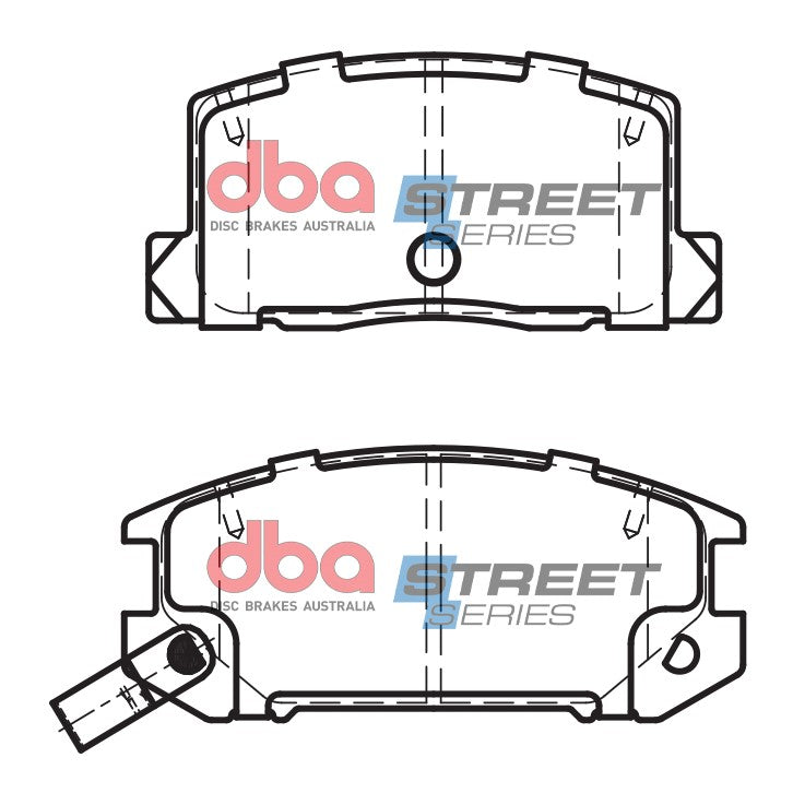 Pastiglie freni Street Series ceramico - asse posteriore - Toyota MR2 (Mk2) 1990-2000 / Toyota MR2 (Mk2) SW20 1990-2000 / Toyota MR2 (Mk3) 2000-2007