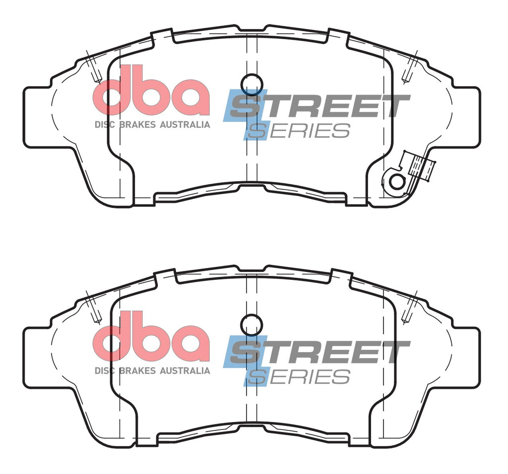 Pastiglie freni Street Series ceramico - asse anteriore - Holden Apollo 1993-1997 / Toyota Camry 1997 / Toyota Camry SVX10R 1991-1996 / Toyota Carina E 1996-1998 / Toyota Carina E AT190 1992-1998 (+29 modelli)