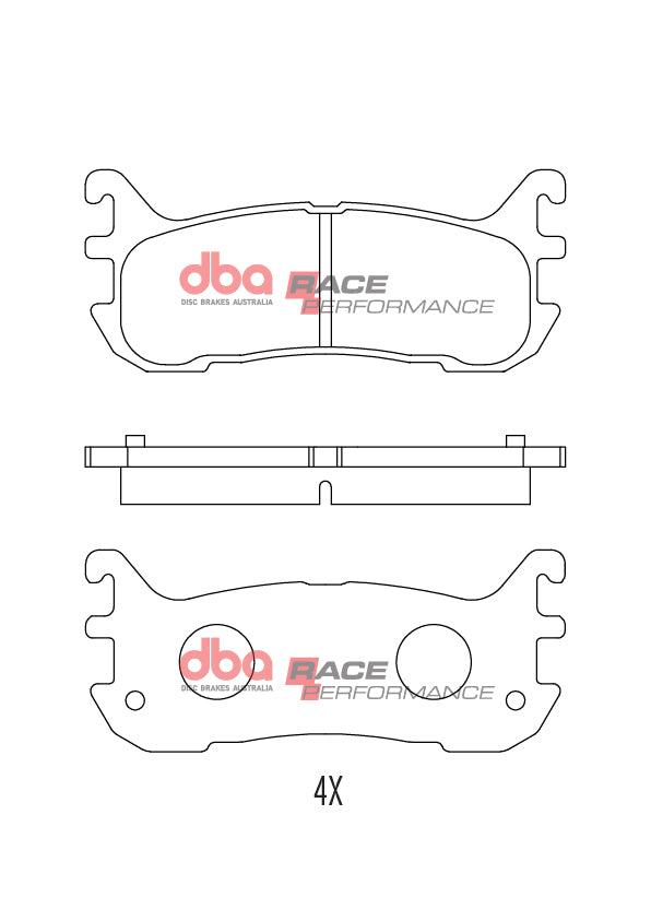Pastiglie freni Race Performance - pastiglia 12,2 mm - asse posteriore - Mazda MX5 (Mk1) (NA) 1994-1998 / Mazda MX5 (Mk2) (NB) 1998-2005