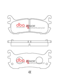 Pastiglie freni Race Performance - pastiglia 12,2 mm - asse posteriore - Mazda MX5 (Mk1) (NA) 1994-1998 / Mazda MX5 (Mk2) (NB) 1998-2005