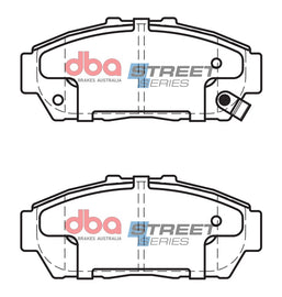 Pastiglie freni Street Series ceramico - asse anteriore - Honda Integra (Not UK) DB6 1995-2001 / Honda Integra (Not UK) DB7 1993-1995 / Honda Integra (Not UK) DB8 1993-2001 (+2 modelli)