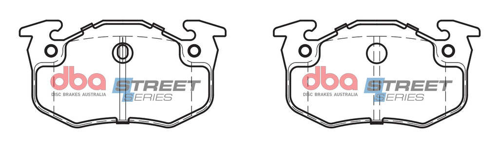 Pastiglie freni Street Series ceramico - asse posteriore - Renault 19 1988-1997 / Renault 19 Chamade 1988-1992 / Renault Clio (Mk1) 1992-1998 / Renault Clio (Mk2) 1998-2006 (+7 modelli)
