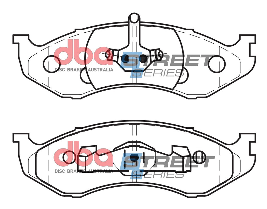 Pastiglie freni Street Series Semi metallic - asse anteriore - Jeep Cherokee 1997-2001 / Jeep Grand Cherokee 1996-1999 / Jeep Wrangler 1997-2006