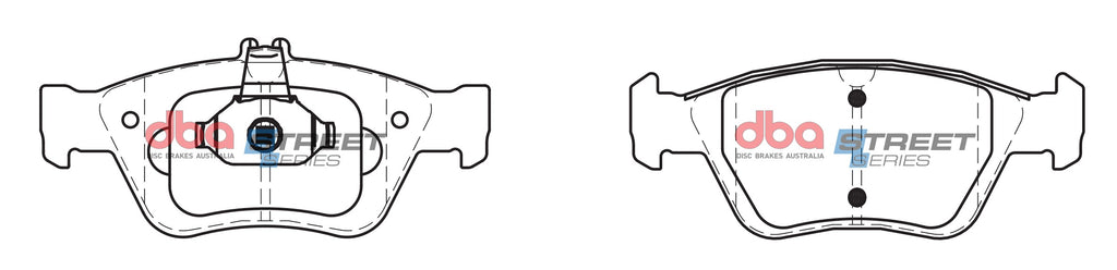 Pastiglie freni Street Series ceramico - asse anteriore - Mercedes-Benz C-Class (W202) C200 K 1995-2000 / Mercedes-Benz C-Class (W202) C230 1996-2000 / Mercedes-Benz C-Class (W202) C230 K 1996-2000 (+31 modelli)