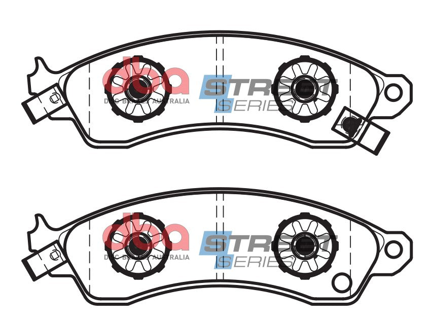 Pastiglie freni Street Series ceramico - asse anteriore - Aston Martin V8 Coupé 1996-2000 / Aston Martin V8 Volante 1996-2000 / Aston Martin Virage 1993-2000 / Aston Martin Virage Volante 1993-2000 (+14 modelli)