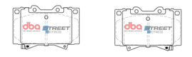 Pastiglie freni Street Series Semi metallic - asse anteriore - Toyota Landcruiser 70 series 1990-2022 / Toyota Landcruiser HDJ100 1998-2007 / Toyota Landcruiser HDJ101 1998-2007 (+3 modelli)
