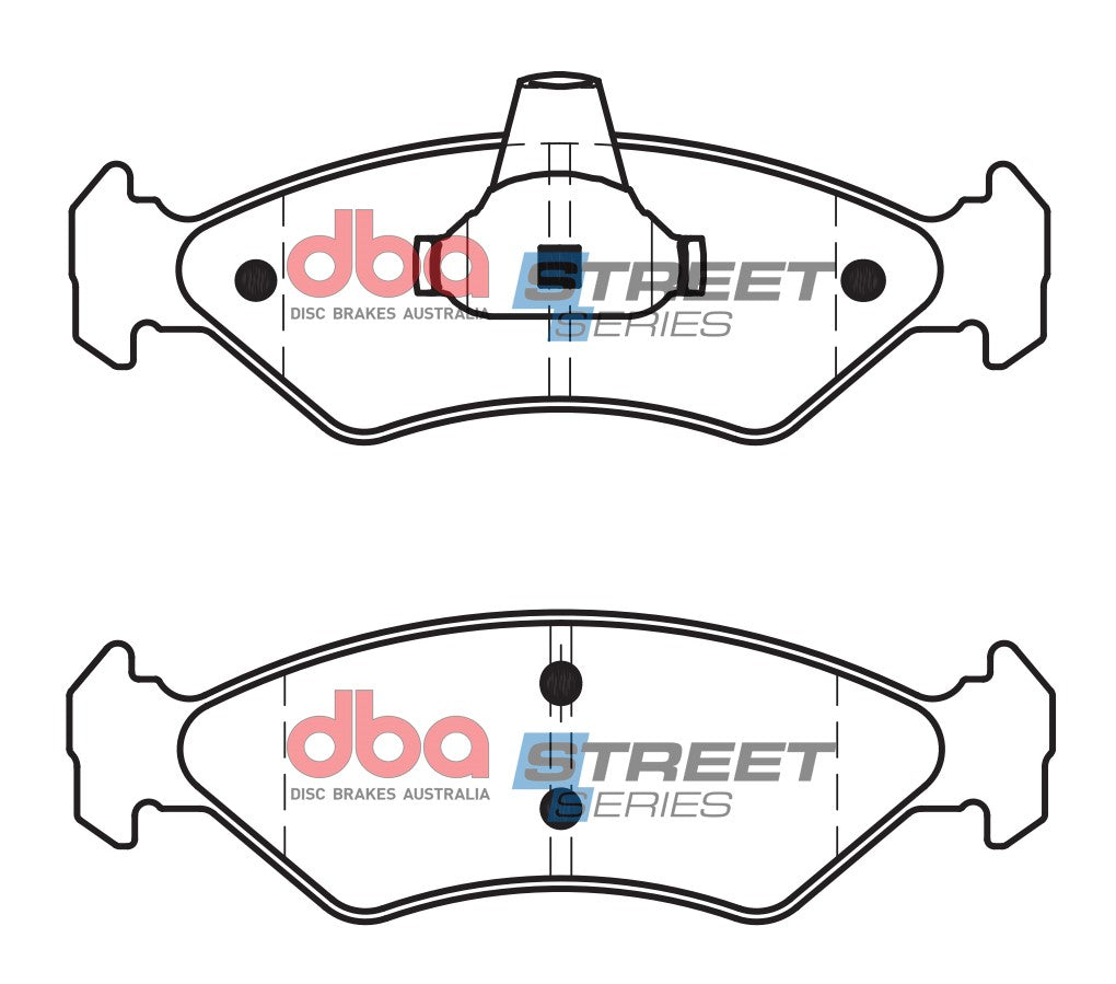 Pastiglie freni Street Series ceramico - asse anteriore - Ford Courier 1995-2000 / Ford Fiesta MK4 BE91 1996-1999 / Ford Fiesta (Mk4) 1995-1999 / Ford Puma 1997-2000 / Mazda 121 1996-2000