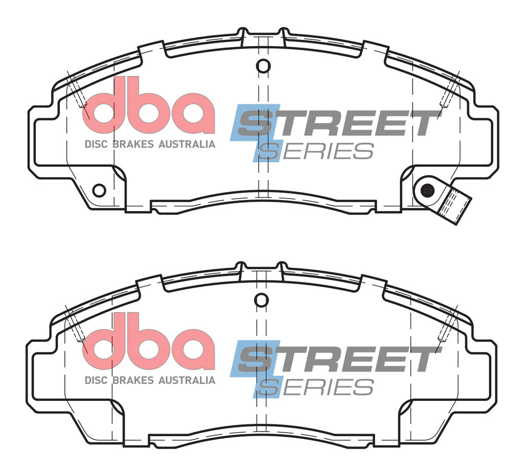Pastiglie freni Street Series ceramico - asse anteriore - Honda Accord 2000-2007 / Honda Civic (7th Gen) EV1 2004-2006 / Honda Civic (8th Gen) FD1 2005-2007 / Honda FR-V 2004-2009 (+3 modelli)