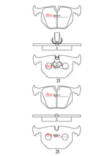 Carica l'immagine nel visualizzatore di Gallery, Pastiglie freni Race Performance - BMW Serie 3 (E46) 330 1999-2007 / BMW Serie 3 (10 4WD E46) 330 2000-2007 / BMW Serie 7(E38) 725 1996-2002 / BMW Serie 7(E38) 728 1995-2001 (+17 modelli)