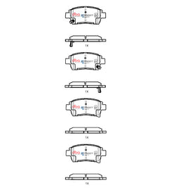 Pastiglie freni Toyota Prius Hybrid 1997 2009 F - Toyota Celica ZZT230 1999-2002 / Toyota MR2 (Mk3) 2000-2007 / Toyota Prius NHW11 2000-2004 / Toyota Will 2000-2002 / Toyota Will ZZE127 2001 (+7 modelli)