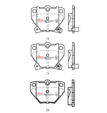 Carica l'immagine nel visualizzatore di Gallery, Pastiglie freni Toyota Prius Hybrid 1997 2009 R - Toyota Celica ZZT230 1999-2006 / Toyota Celica ZZT231 2000-2006 / Toyota Corolla Verso 2002-2004 / Toyota Prius NHW11 2000-2004 (+10 modelli)