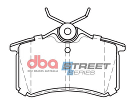 Pastiglie freni Street Series ceramico - asse posteriore - Audi A1 8X 2010-2018 / Audi A1 GB 2018 / Audi A2 8Z 2002-2005 / Audi A3 8P 2006-2013 / Audi A3 Cabrio 8P 2008-2013 / Audi A3 quattro 8P 2004-2007 (+152 modelli)