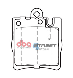 Pastiglie freni Street Series ceramico - asse posteriore - Mercedes-Benz C-Class (W203) 2001-2007 / Mercedes-Benz C-Class (W203) C200 K 2001-2007 / Mercedes-Benz C-Class (W203) C230 K 2000-2007 (+39 modelli)