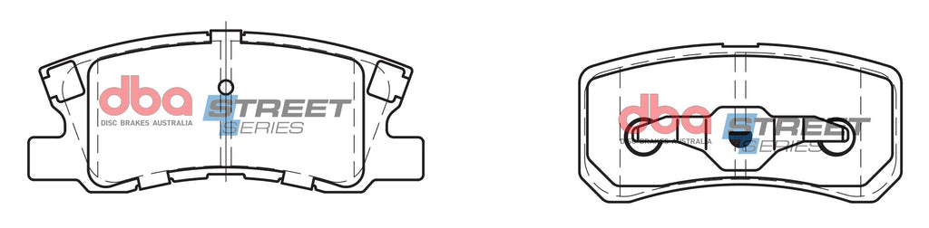 Pastiglie freni Street Series ceramico - asse posteriore - Chrysler Sebring 2007-2010 / Citroen C-Crosser 2007-2012 / Citroen C-Crosser Enterprise 2009-2012 / Citroen C4 Aircross 2012-2018 (+13 modelli)